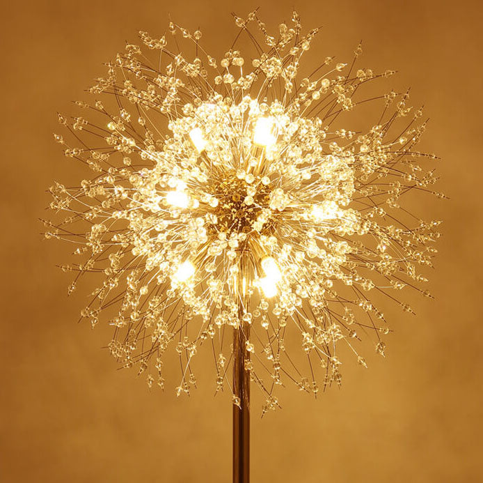 Modern Black 8-Light Floor Lamp