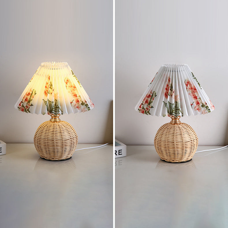 Nordic Contemporary LED Table Lamp with Pleated Table Lamp