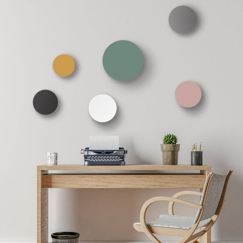 Modern Minimalist Colorful Round Iron LED Wall Sconce