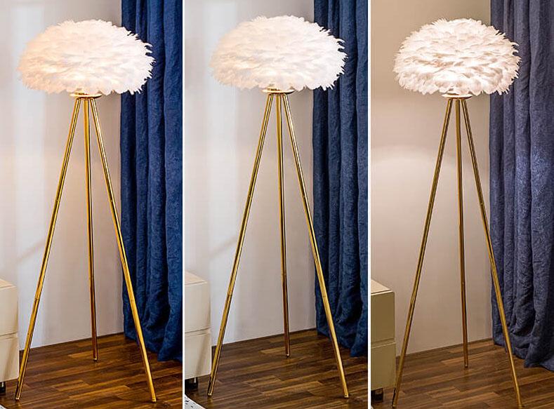 Sleek Modern Pink Floor Lamp