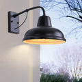 Industrial Gooseneck Outdoor Wall Sconce 1-Light