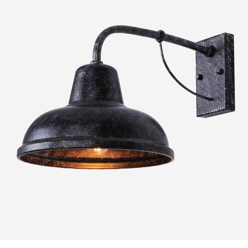 Industrial Gooseneck Outdoor Wall Sconce 1-Light