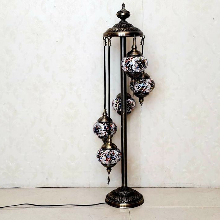 Tiffany Stained Glass 5-Light Floor Lamp