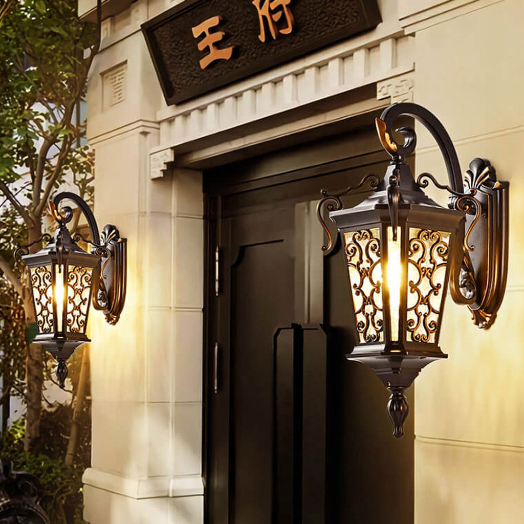 European Palace Outdoor Waterproof 1-Light Wall Sconce