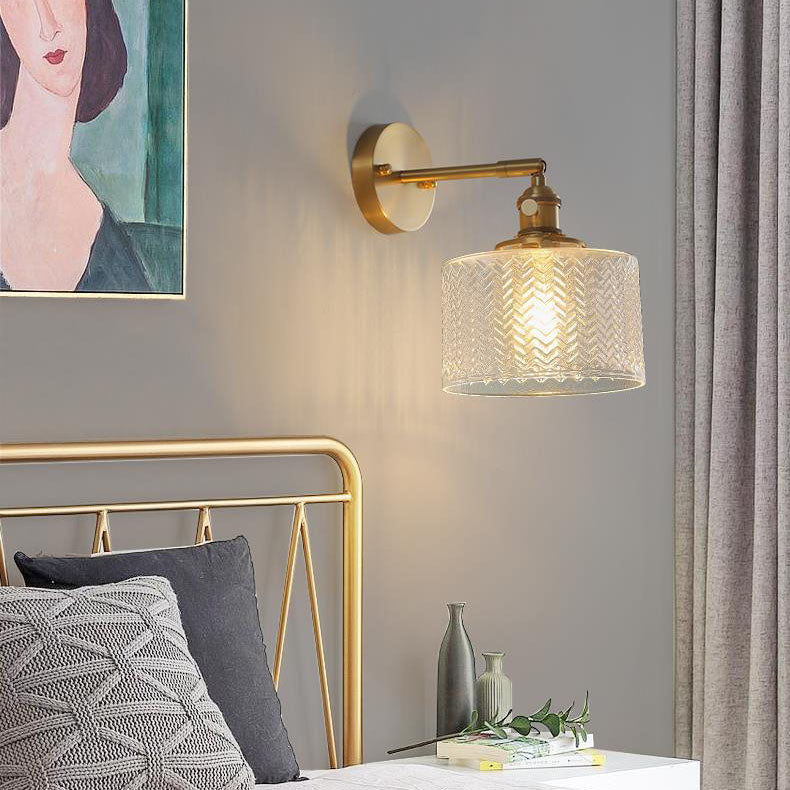Nordic Minimalist Creative Brass Cylinder Wall Sconce
