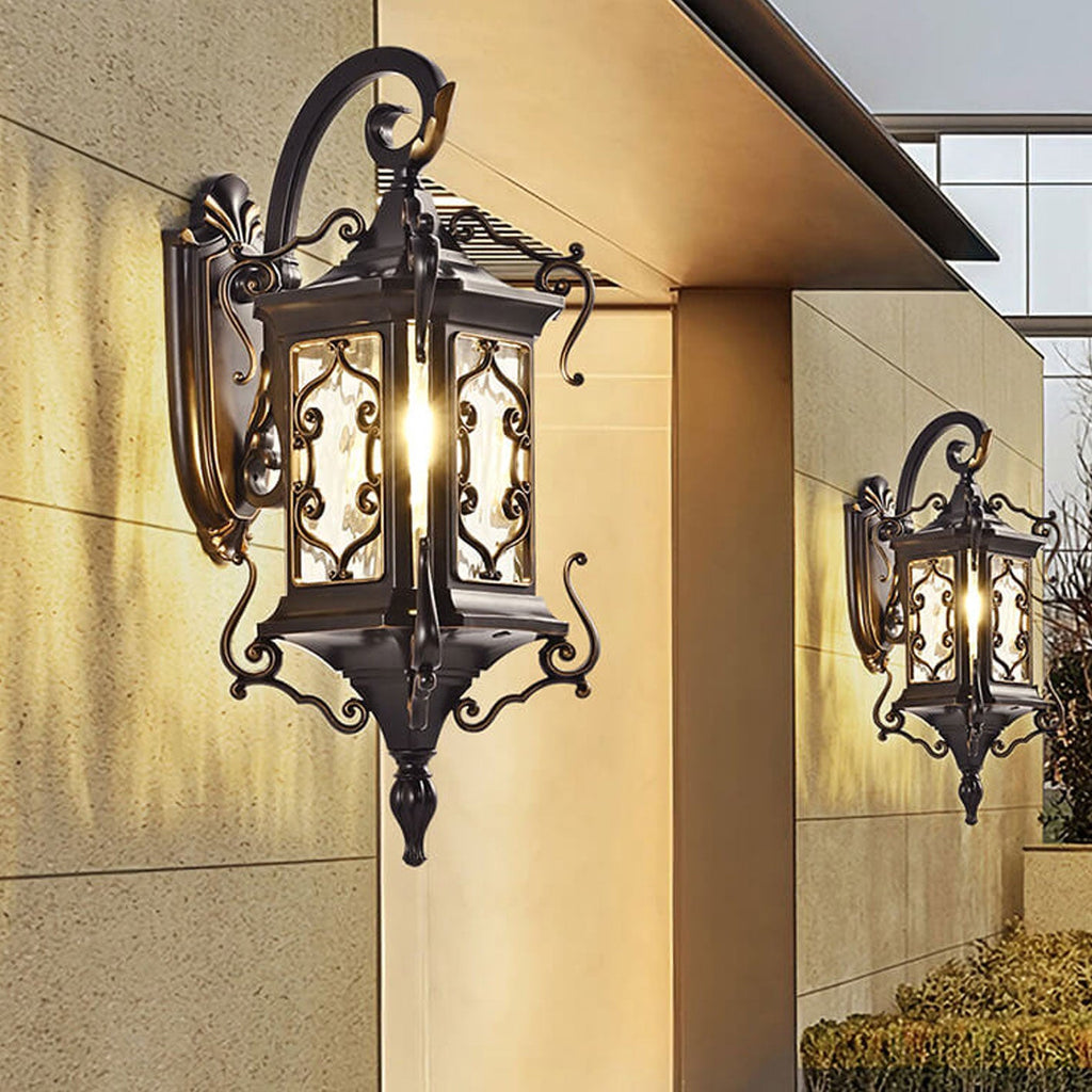 European Palace Outdoor Waterproof 1-Light Wall Sconce