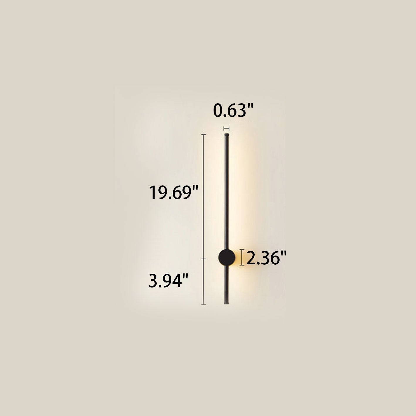 Minimalist Strip Aluminum LED Wall Sconce