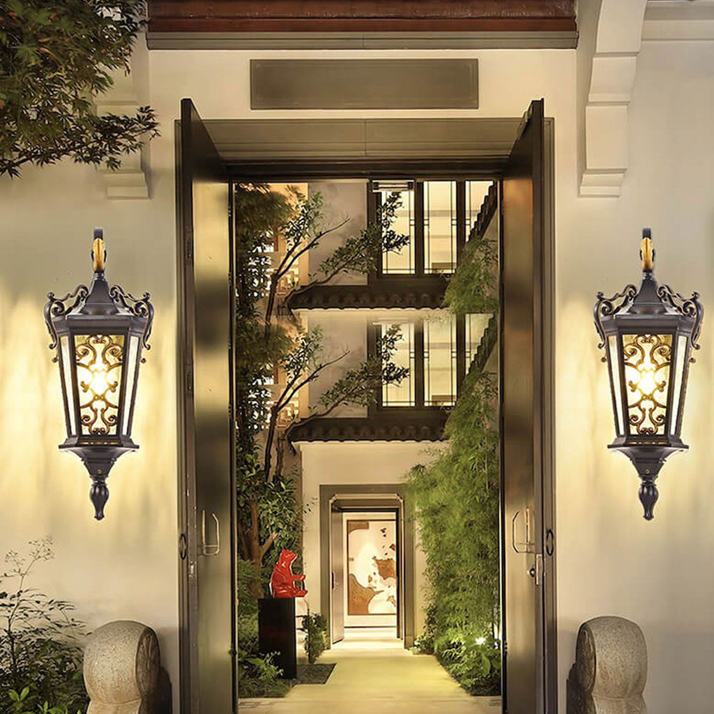 European Palace Outdoor Waterproof 1-Light Wall Sconce