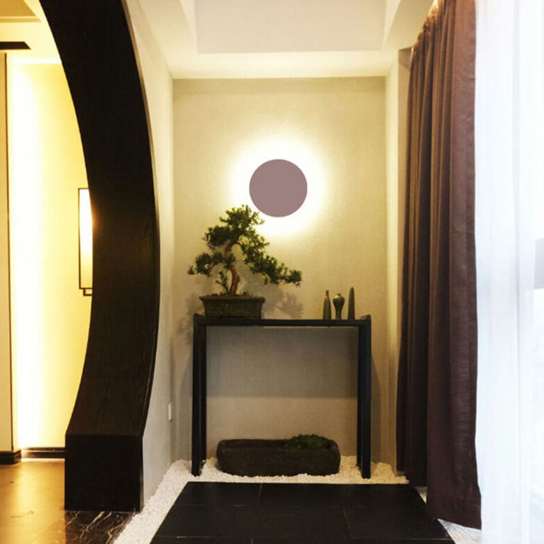 Modern Minimalist Colorful Round Iron LED Wall Sconce