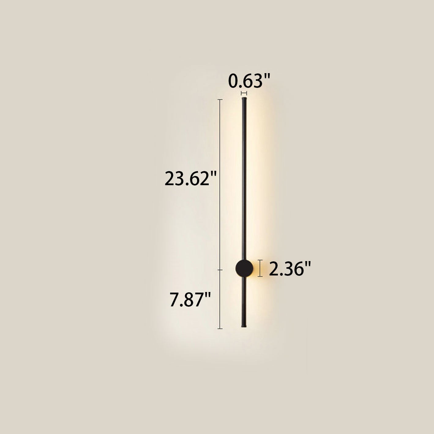 Minimalist Strip Aluminum LED Wall Sconce