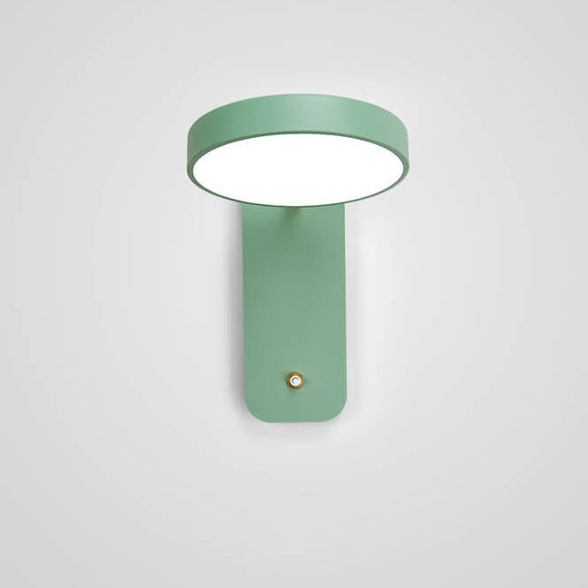 Nordic Simple Round Rotatable Switch LED Reading Wall Sconce