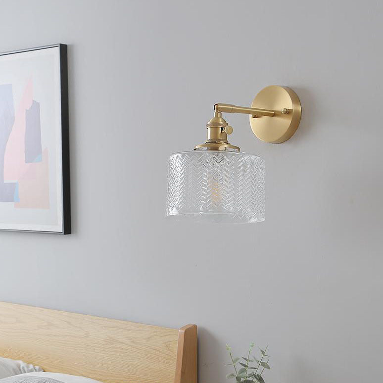 Nordic Minimalist Creative Brass Cylinder Wall Sconce