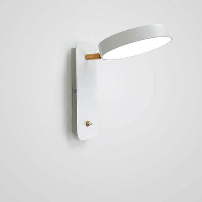 Nordic Simple Round Rotatable Switch LED Reading Wall Sconce
