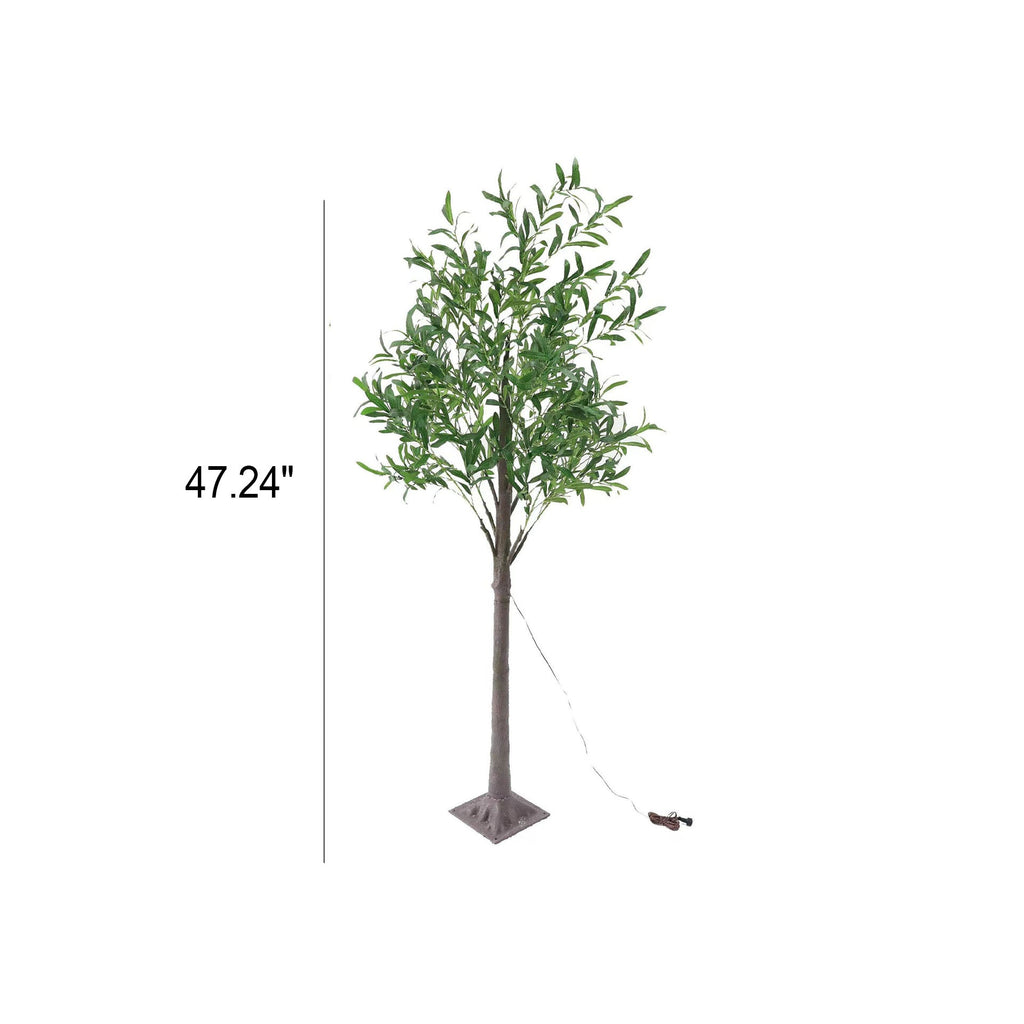 Modern Creative Olive Leaf LED Simulation Plants Table Lamp