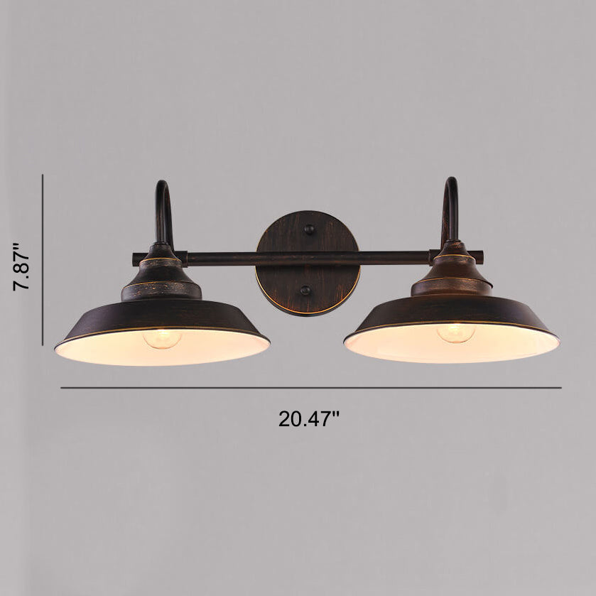 Industrial Vintage Old Iron Barn 1/2/3 Light Wall Sconce