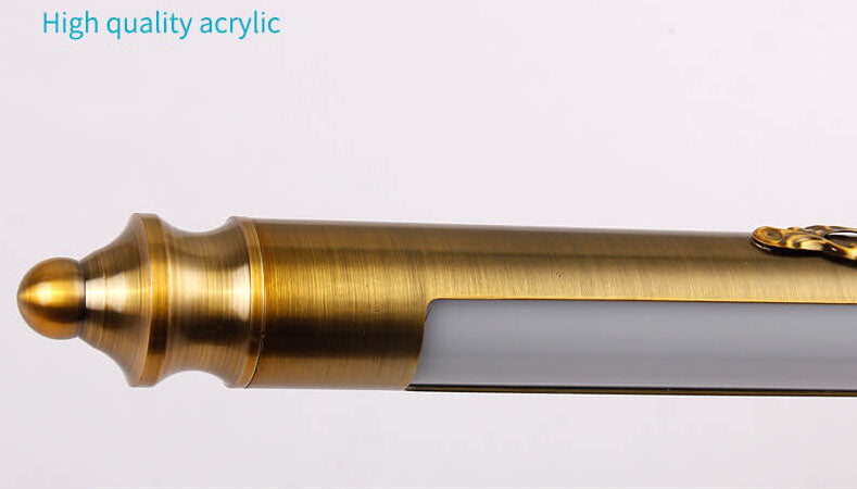 Retro European Carved LED Mirror Front Vanity Wall Sconce