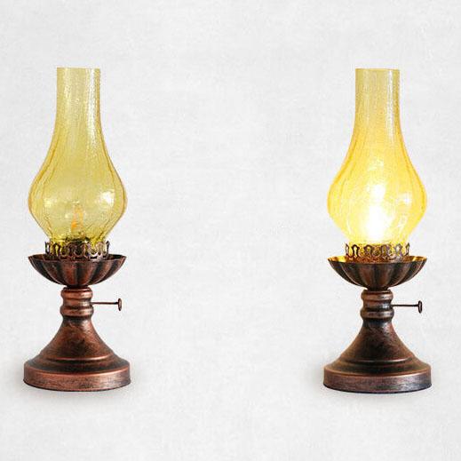 Vintage Antique Kerosene Oil Lamp Classic 1-Light Table Lamp