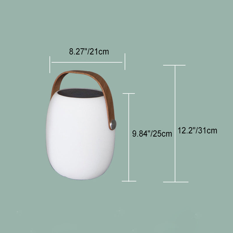 Solar PE Portable Basket LED Outdoor Waterproof Table Lamp