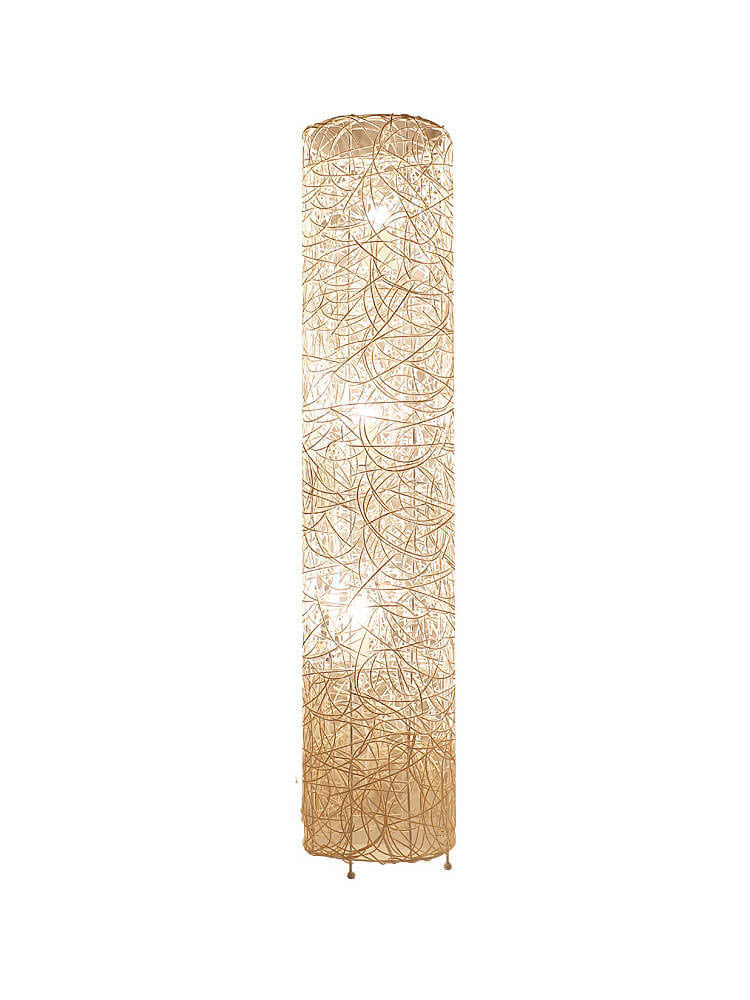 Sleek Modern Bamboo 3-Light Floor Lamp