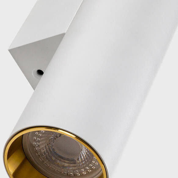 Modern Minimalist Round Aluminum Cylindrical Wall Sconce