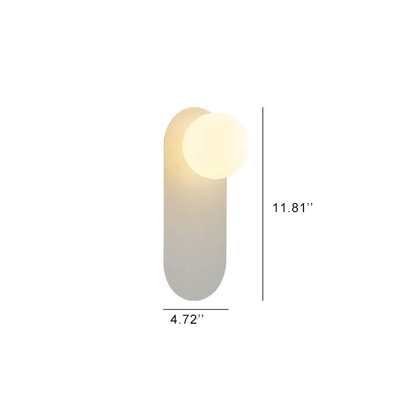 Nordic Minimalist Glass Ring Base 1-Light Wall Sconce