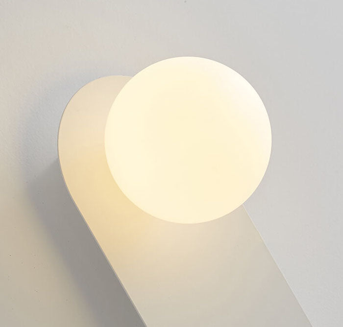Nordic Minimalist Glass Ring Base 1-Light Wall Sconce