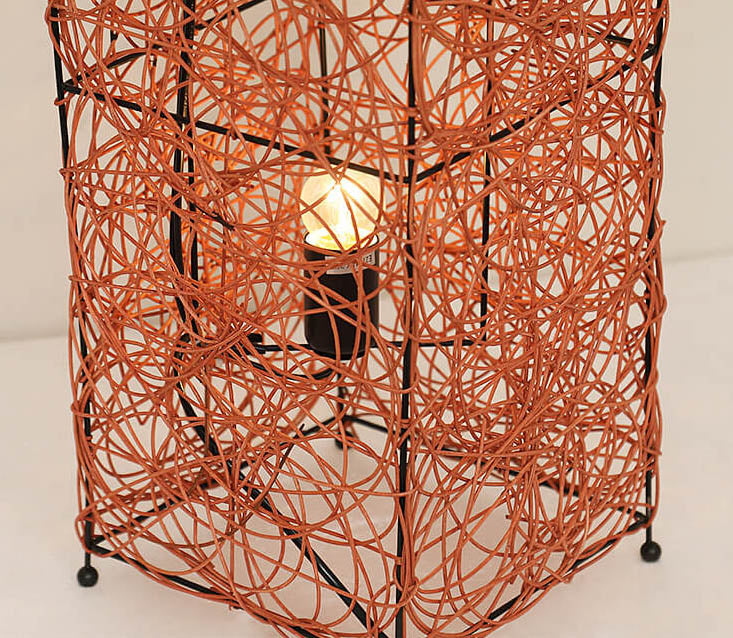 Sleek Modern Bamboo 3-Light Floor Lamp