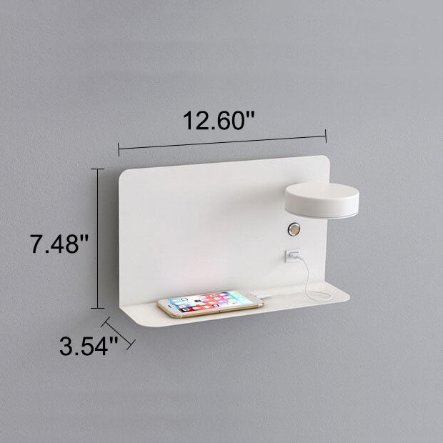 Modern Iron Square LED USB Rechargeable Wall Sconce