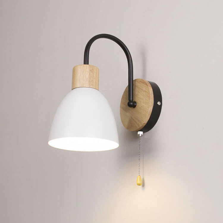 Nordic Macaron 1-Light Zipper Switch Wall Sconce