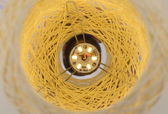 Creative Twine Rattan Ball LED Dimmable Table Lamp