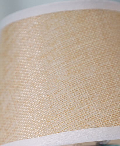 Vintage Linen Drum Shade LED Table Lamp, 1-Light Table Lamp
