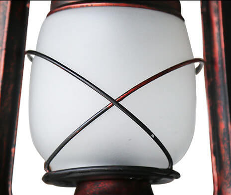 Vintage Horse Lantern Iron 1-Light Wall Sconce