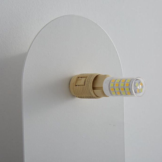 Nordic Minimalist Glass Ring Base 1-Light Wall Sconce