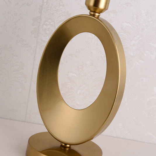 Modern Fabric Ring-Base 1-Light Table Lamp