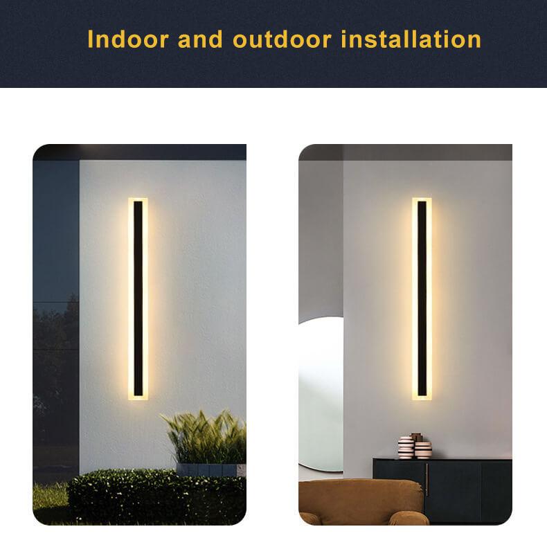 Minimalist Elongated Bar Shaped 1-Light LED Wall Sconce