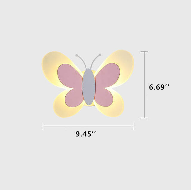 Creative Butterfly Acrylic 1-Light LED Wall Sconce