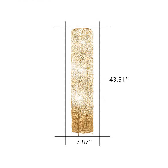 Sleek Modern Bamboo 3-Light Floor Lamp