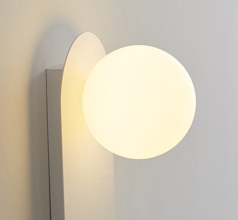 Nordic Minimalist Glass Ring Base 1-Light Wall Sconce