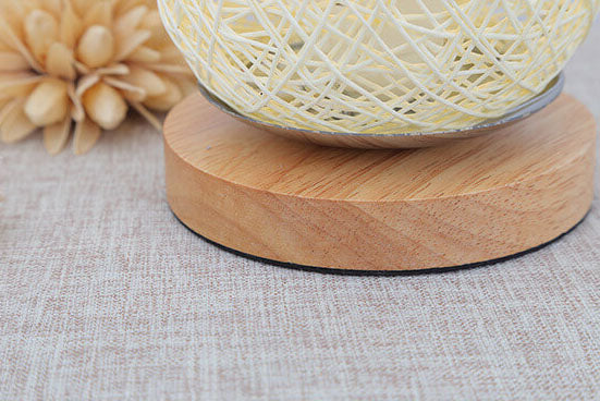 Creative Twine Rattan Ball LED Dimmable Table Lamp