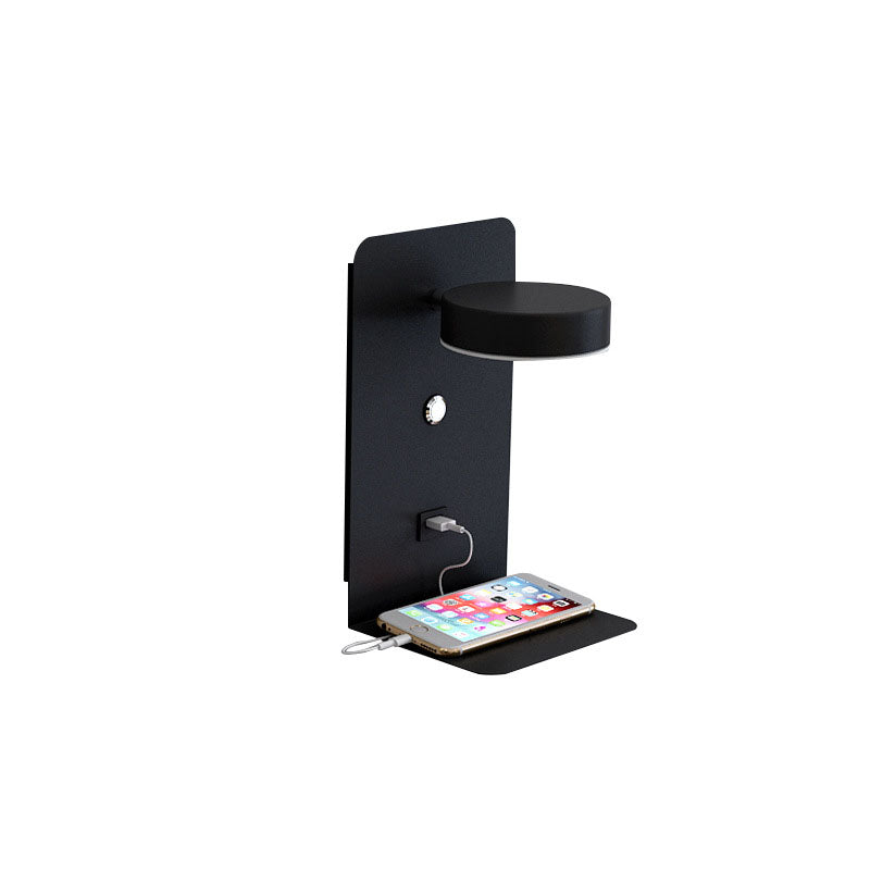 Modern Iron Square LED USB Rechargeable Wall Sconce