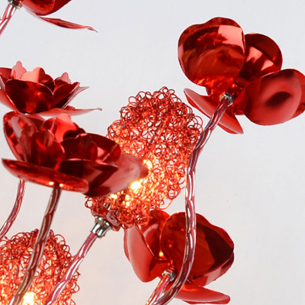 European-style Rose Aluminum LED Table Lamp