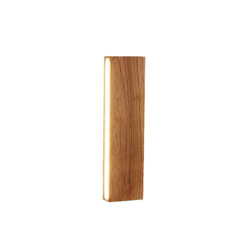 Minimalist Solid Wood LED Strip Wall Sconce Lamp Wall Sconce