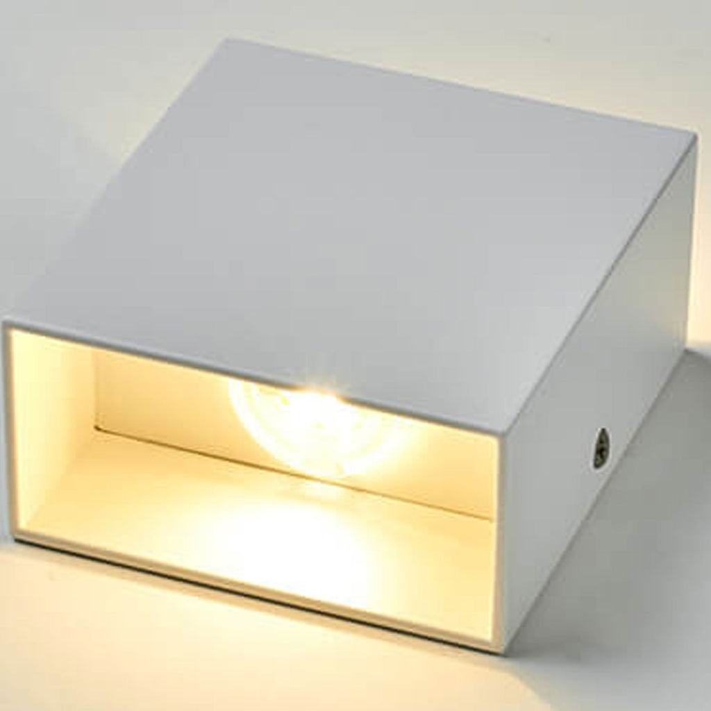 Modern Simple Square LED Body Sensor Wall Sconce