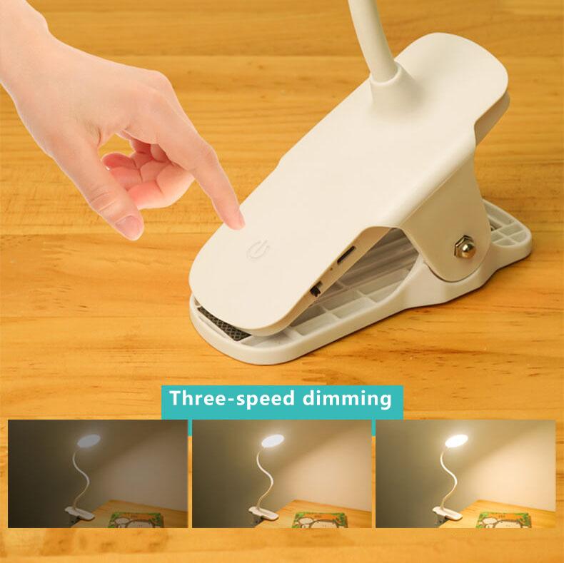 Simple LED Clip Desk Lamp Rechargeable Eye Desk Lamp