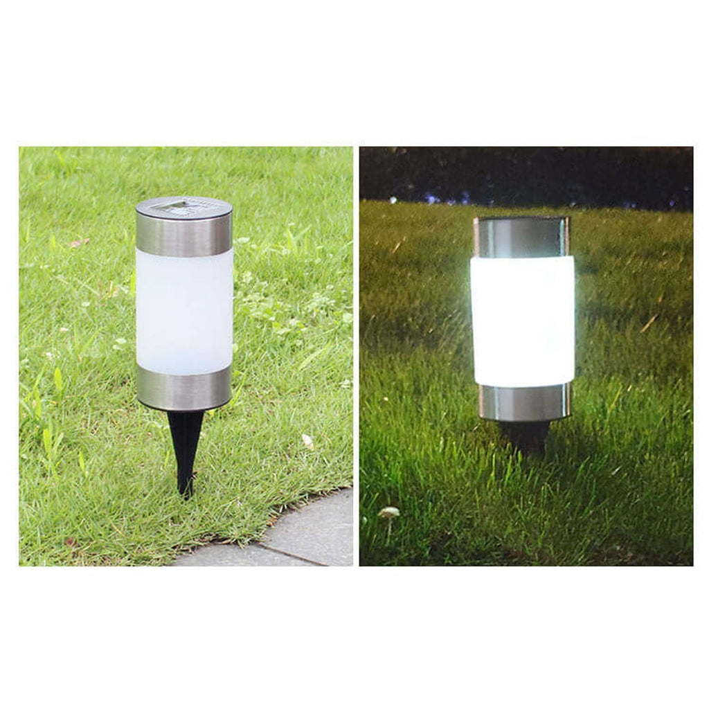 Modern White Outdoor Stake Light