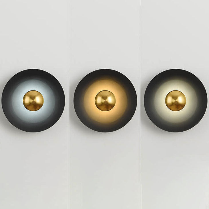 Nordic Creative Multicolor Round Disc LED Wall Sconce