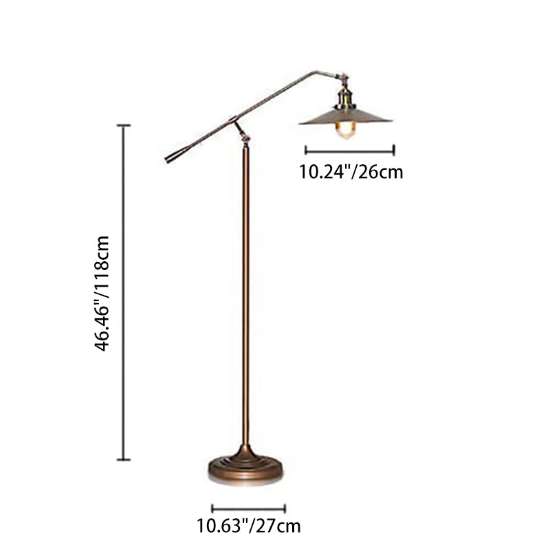 Industrial Bronze Floor Lamp