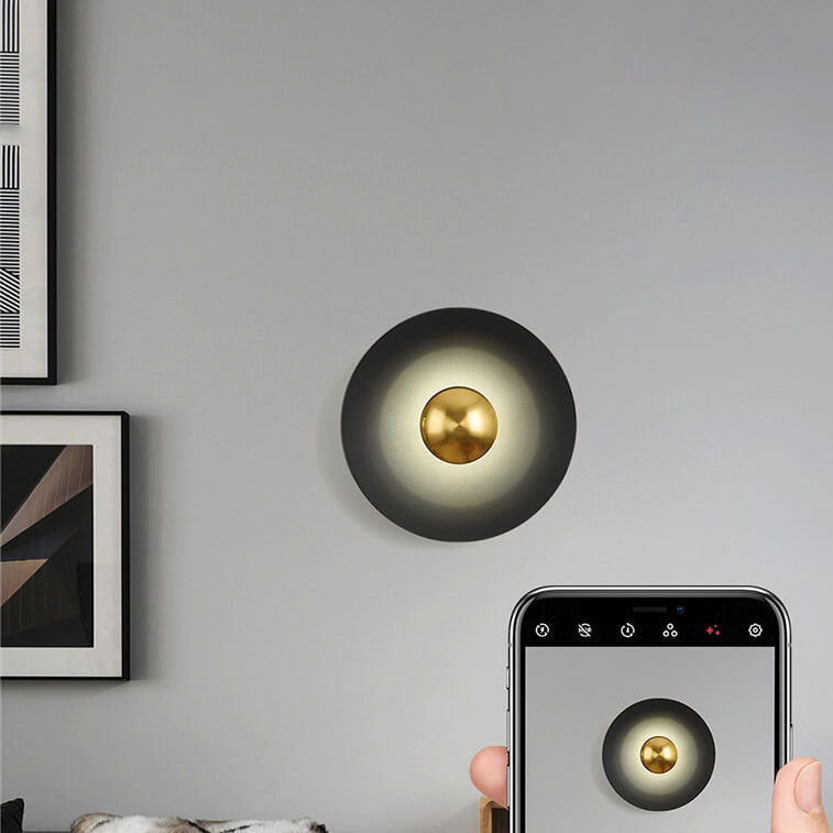 Nordic Creative Multicolor Round Disc LED Wall Sconce