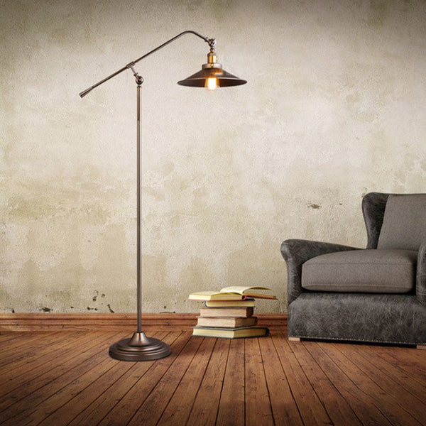 Industrial Bronze Floor Lamp