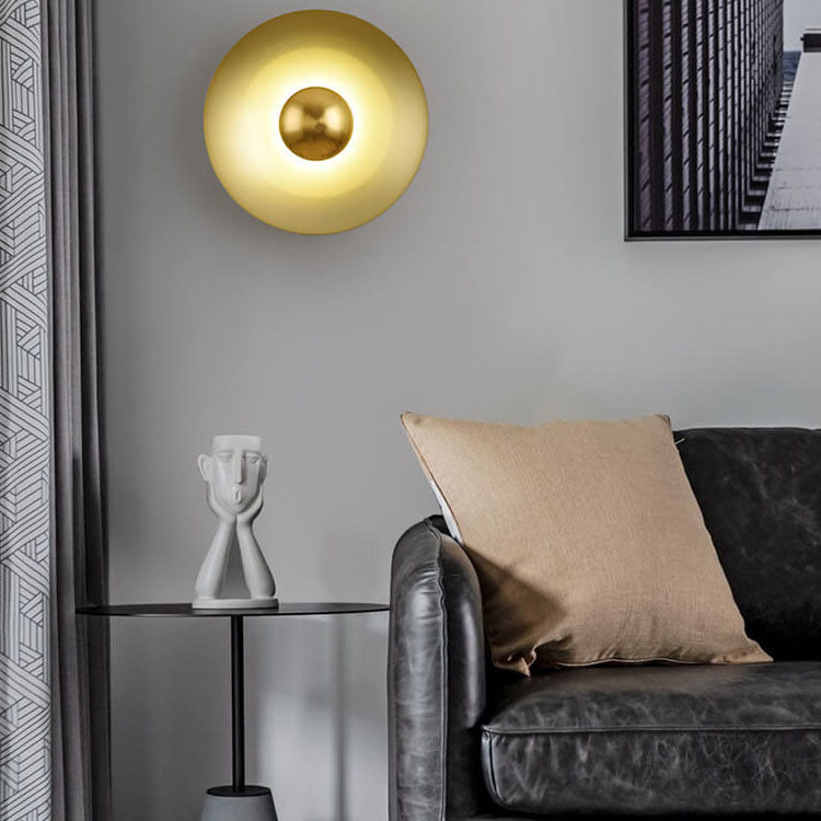 Nordic Creative Multicolor Round Disc LED Wall Sconce